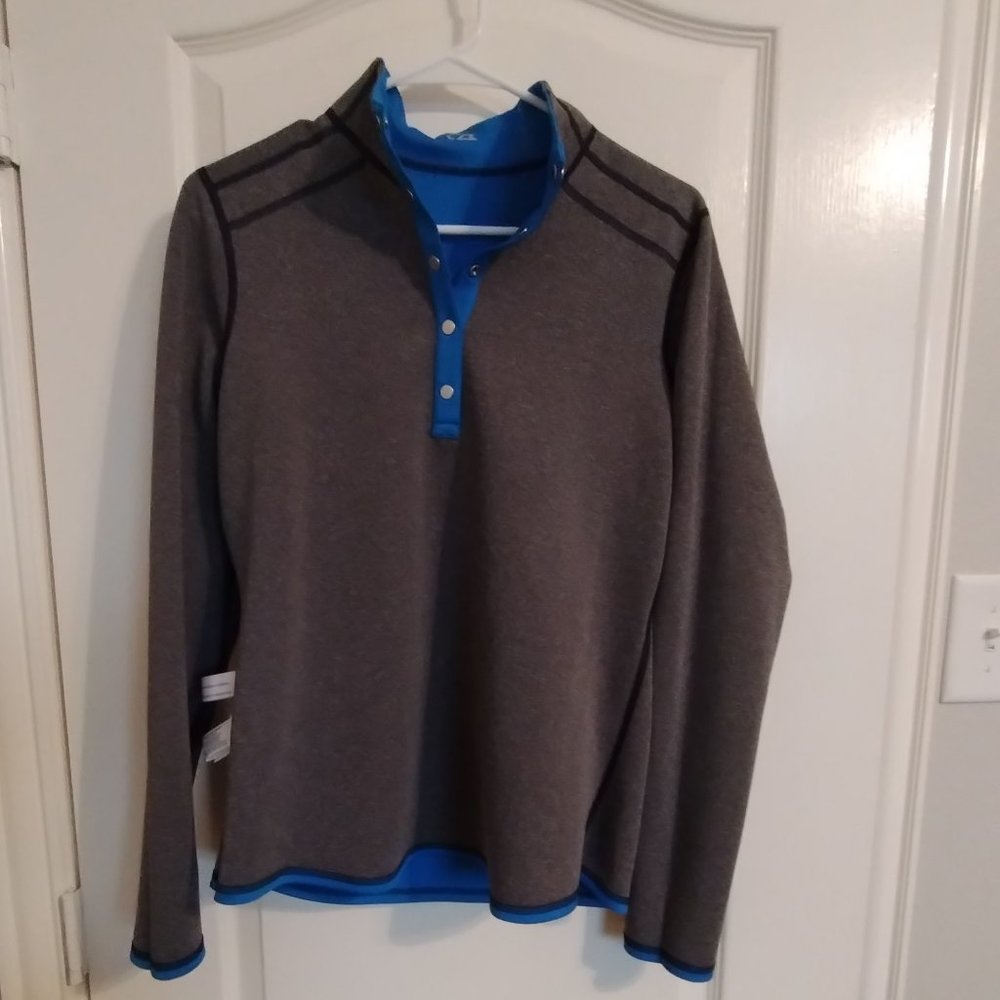 Cutter & Buck Evergreen Reversible Pullover Blue/Grey NWT - Picture 16 of 16